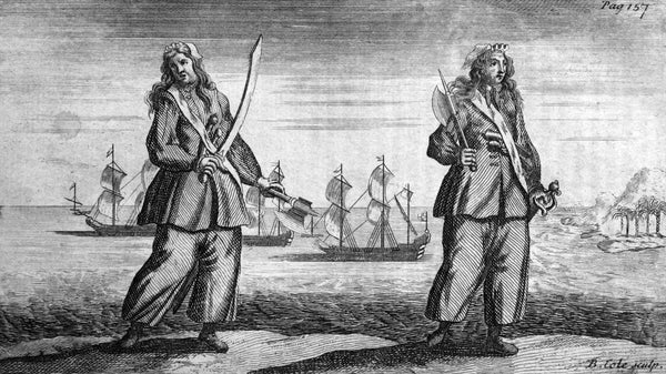 Anne Bonny and Mary Read, notorious female pirates