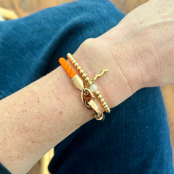アクセサリー DIASPORA SKATEBOARDS 219 BRACELET (GOLD) SM xParkinson's Disease Research – Sailormadeusa