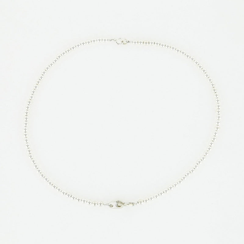 Sailormade women's nautical sterling silver mini brummel necklace made in new england.