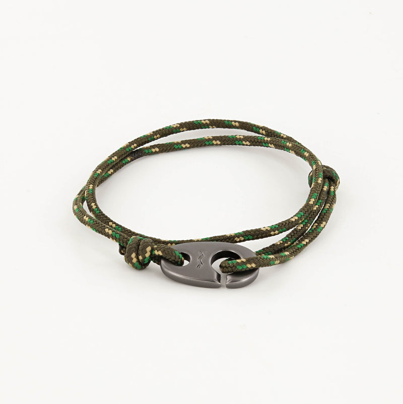 Charger Marine Cord Bracelet in Matte Black in Camo