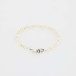 Sailormade nautical sterling silver mini brummel bracelet with pearls. Made in New England
