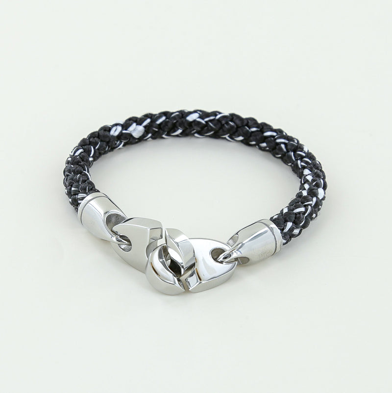 Sheepdog Interlock Link Bracelet | Big Silver Skull Bracelet | NightRider  Jewelry