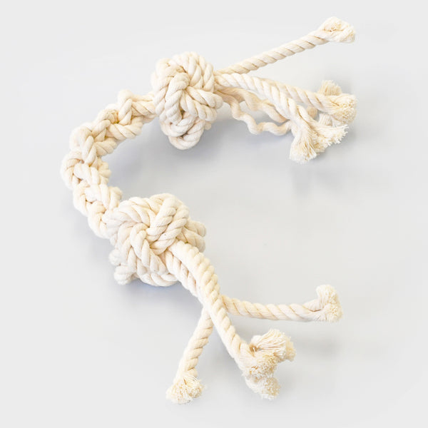 rope dog toy with knots