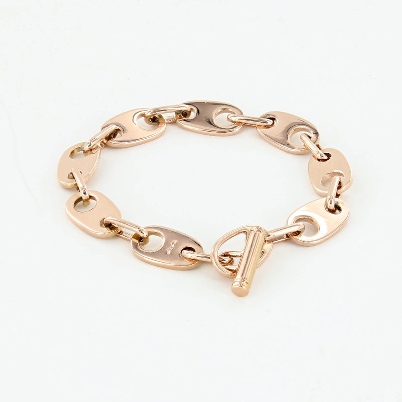 Sailormade women's brummel link chain bracelet in rose gold