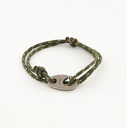 Charger Marine Cord Bracelet in Weathered Silver Camo