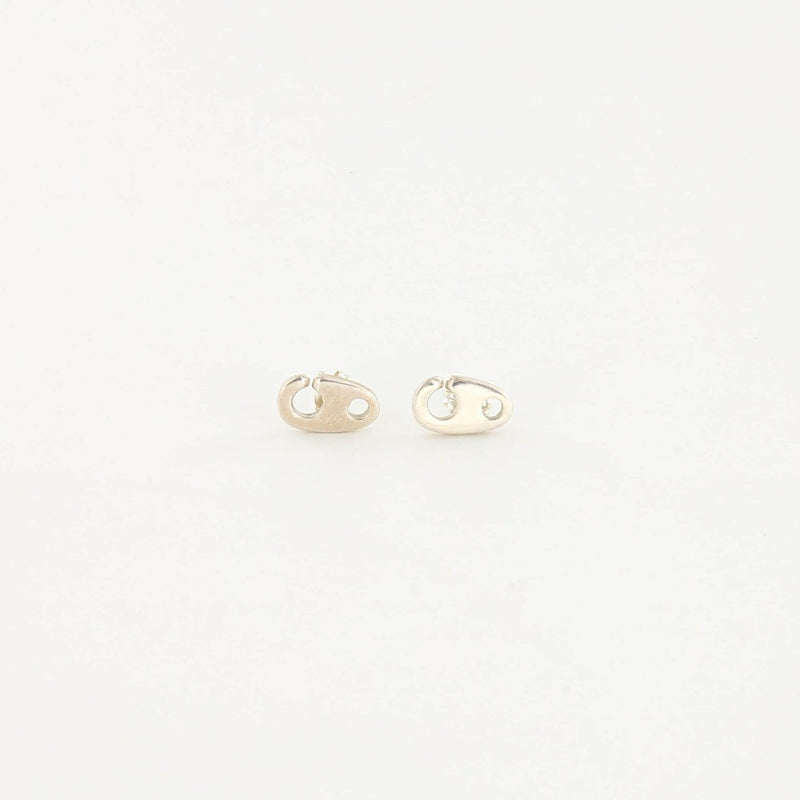 Sailormade nautical Mini Brummel Earrings in Sterling Silver. Made in New England.
