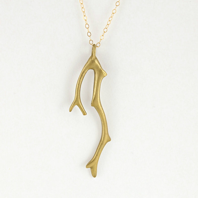 Coral Branch Pendant Necklace - Catherine Hills Jewellery