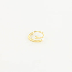 Coral Reef Ring in Brushed 14kt Gold