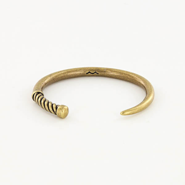 men's nautical fid cuff bracelet in brass