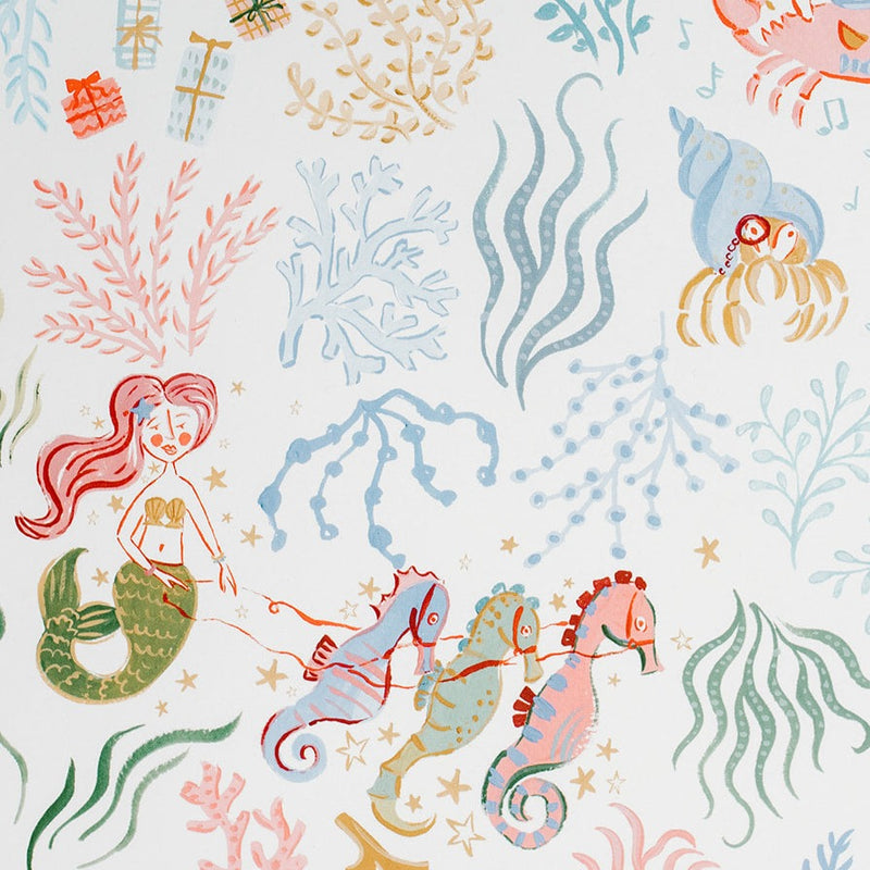 Sailormade and Lexi Mayde handmade whimsical under the sea holiday gift wrap for Christmas