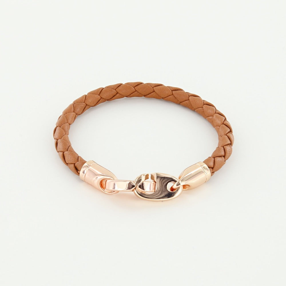 Lure Single Wrap Rope Bracelet with Rose Gold Brummels – Sailormadeusa