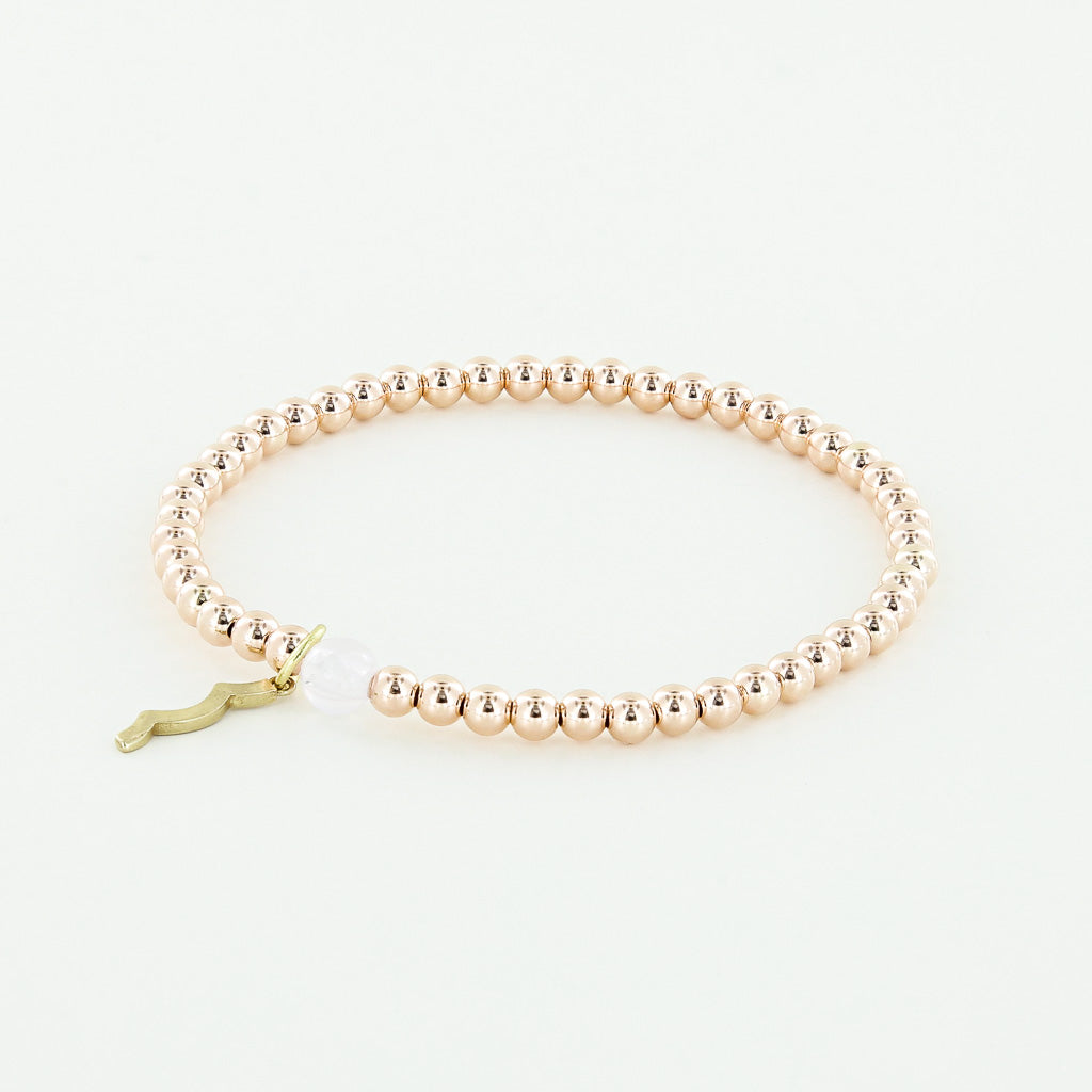 Rayminder UV Awareness Bracelet in 6mm Rose Gold