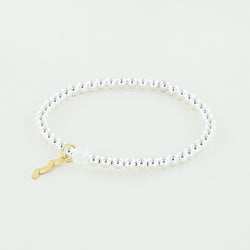 Sailormade rayminder uv awareness bracelet in 4mm sterling silver beads. Wear for increased sun safety and protection. Made by Boston’s favorite bracelet company.