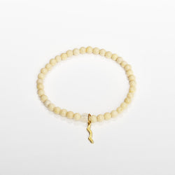 UV awareness beaded beach bracelet for sun safety in fossil