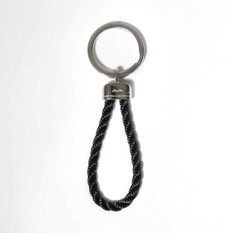 Pete's Point Keychain in Black Rope 