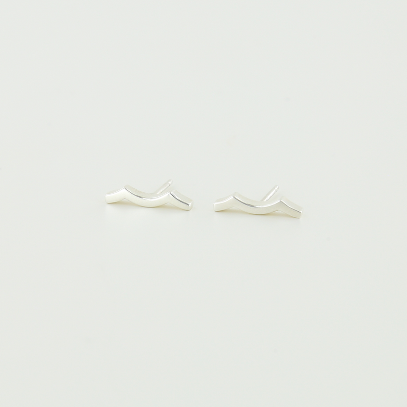 Tidal Wave Earrings in Sterling Silver
