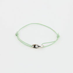 sterling silver mini brummel nautical bracelet with leather made in new england