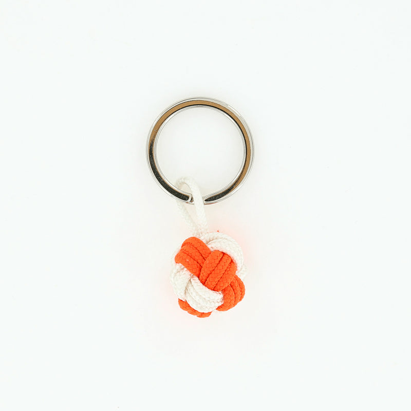 marine cord globe knot keychain made in massachuetts
