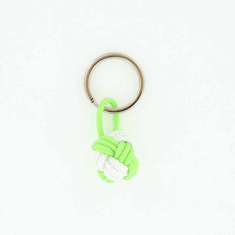 marine cord globe knot keychain made in massachuetts