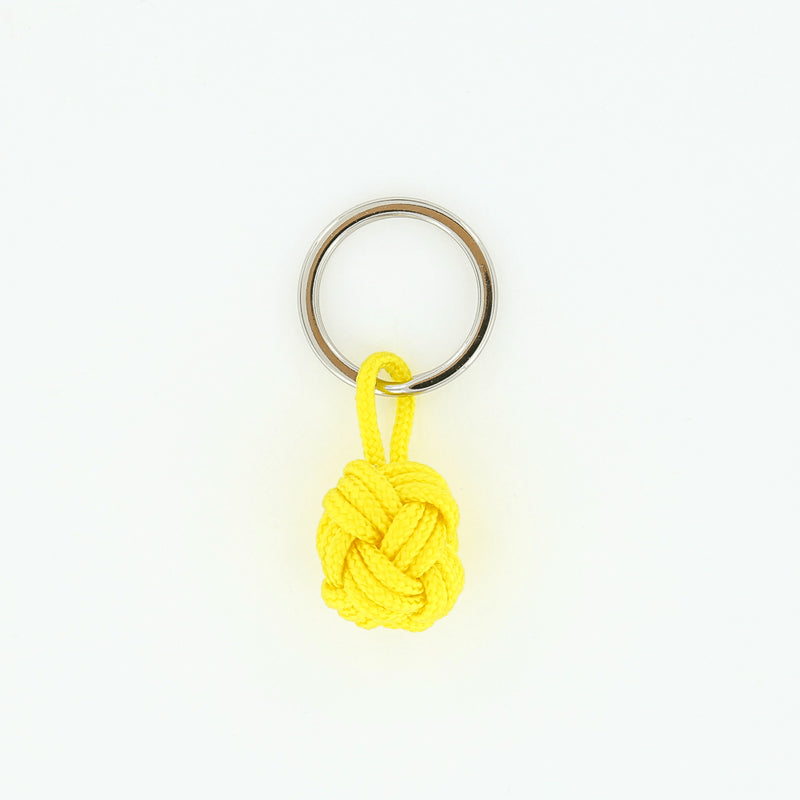 marine cord globe knot keychain made in massachuetts