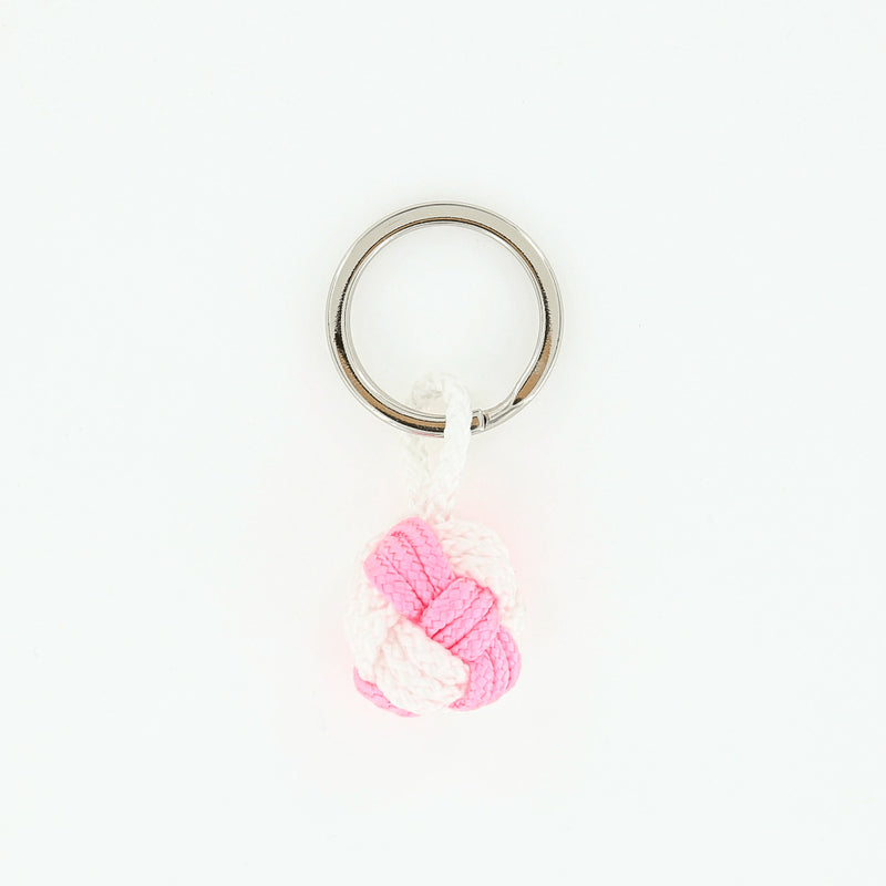 marine cord globe knot keychain made in massachuetts