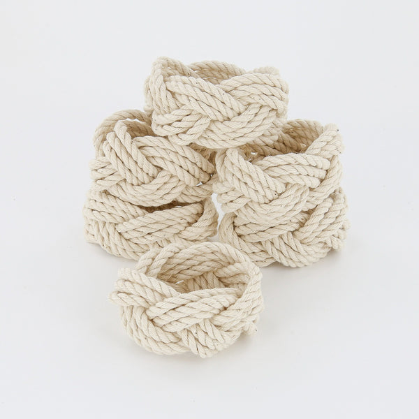 Sailor Knot Napkin Rings, set of 6