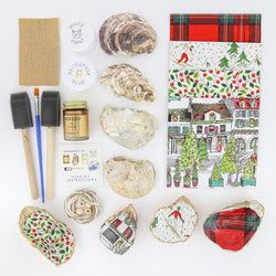 Sailormade christmas oyster shell decoupage ornament kit