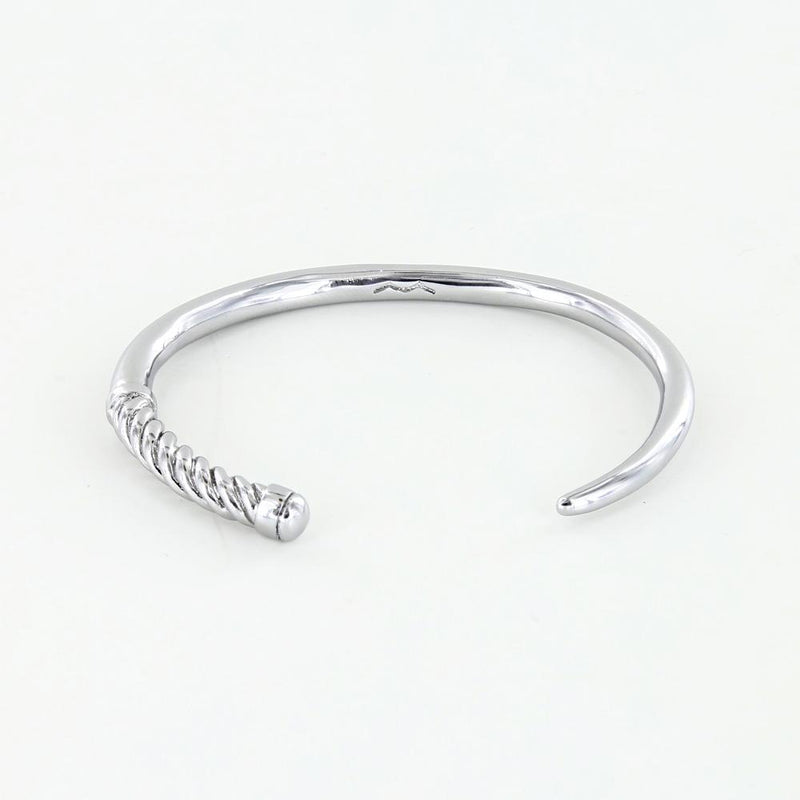 nautical slim fid cuff bracelet with rope accent for women
