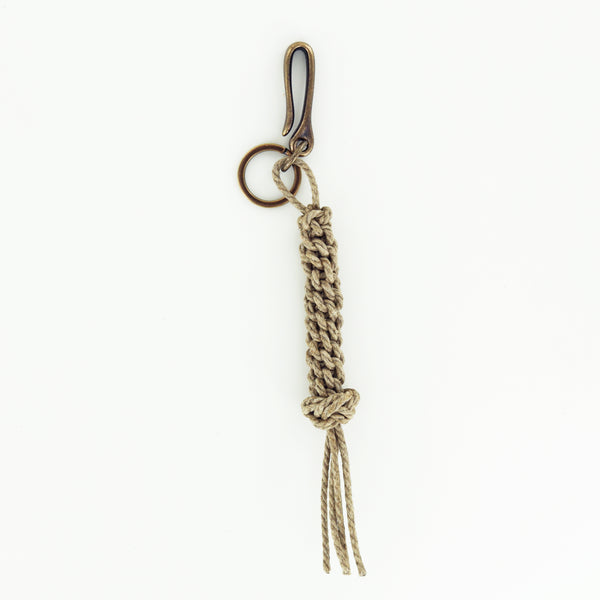 Barcliff Ave Knot Keychain with Antique Brass Fish Hook